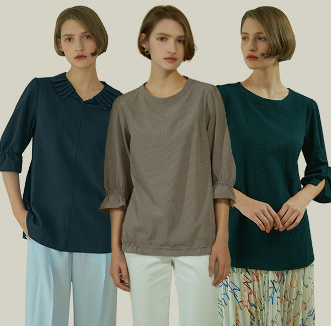 마르조 시어서커 블라우스 VASFB032