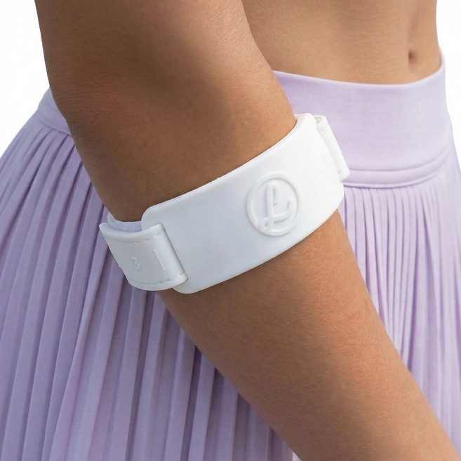 럽마이바디 테니스엘보보호대 엘보우밴드 골프 팔꿈치보호대, 화이트, 1개