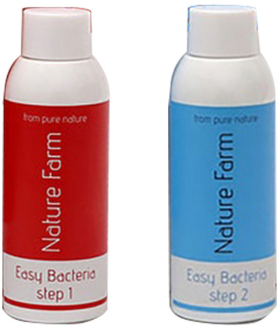 네이쳐팜 이지 박테리아 스텝1+스텝2 암모니아 아질산 제거제, 1개, 120ml