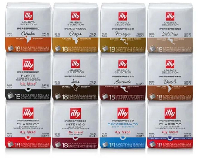 18P 일리캡슐커피 [클라시코:미디엄] 외 11종, 인디아