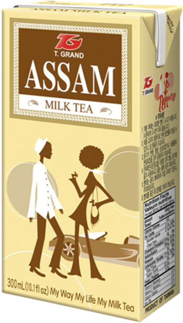 대만 아쌈 밀크티, 3개, 300ml