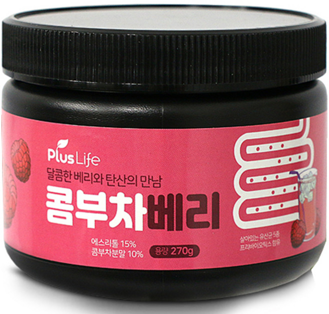 SP 콤부차 베리 분말 탄산 유산균 프리바이오틱스 발효 음료, 1개