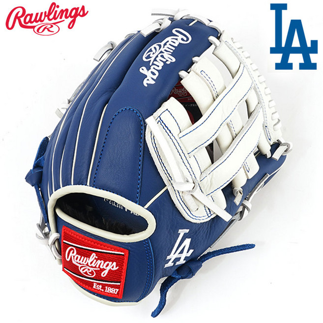 롤링스 셀렉트 프로 라이트 스페셜 오더 MLB 팀 로고 글러브 GHW5SPLNA-6-LAD, 로열, 1개