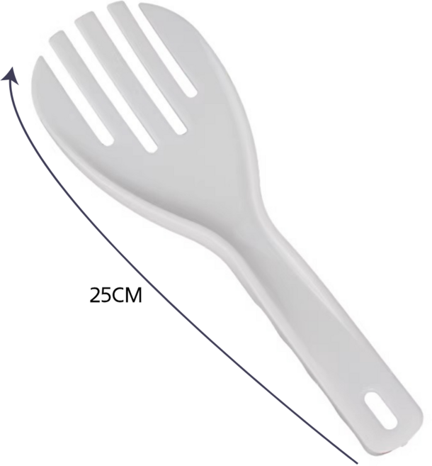 MAHALO 밥알이 붙지 않는 대형 밥주걱 (밥풀 안붙는 왕주걱 업소용 가정용), 1개, 화이트