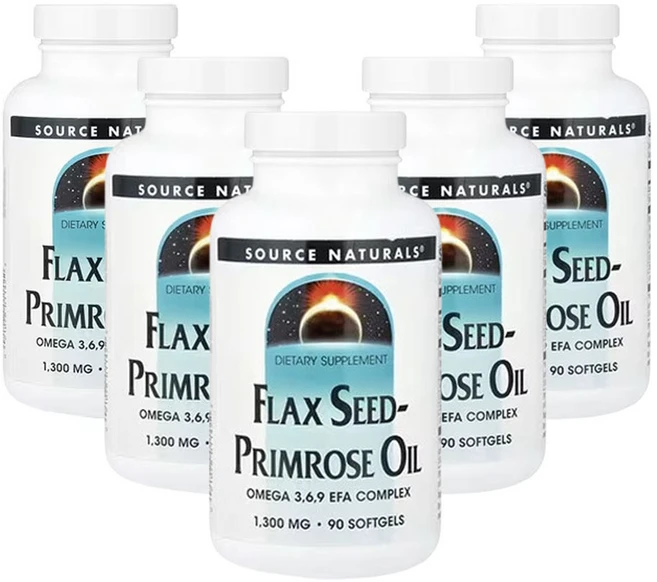 소스네추럴스 아마씨-프림로즈 오일 90소프트젤, 5개, 90정 - 쿠팡