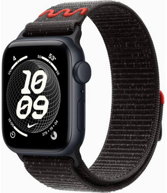 애플 워치 SE 3 [GPS + 셀룰러 40mm] 미드나잇 알루미늄 케이스 블랙 나이키 스포츠 루프 포함 원 사이즈 (리퍼비시 프리미엄), 애플 워치 SE 3 [GPS + 셀룰러, 40mm] 미