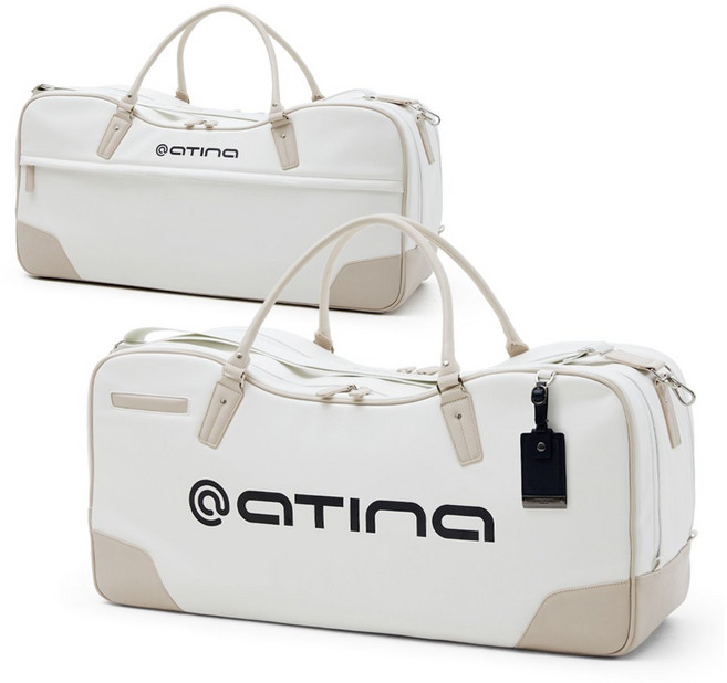 아티나 배드민턴가방 멀티 스포츠백2color 골프가방 테니스가방 스쿼시가방 여행가방, 베이지, 1개