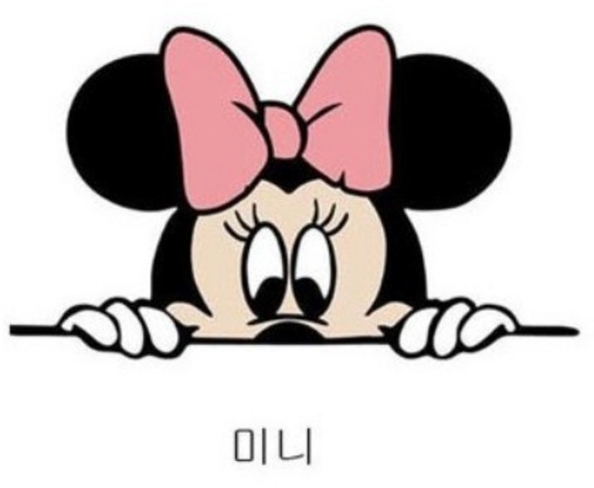 차량용 스티커 미키마우스스티커 미키미니 귀여운스티커, 미니, 1개