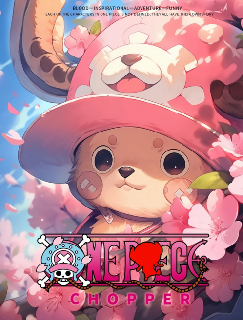 행복과 행운 불러오는 원피스 러블리 게임 캐릭터 보석십자수 수공예 만들기 애니메이션굿즈 일러스트 핸드메이드 홈테코 구슬그림 취미생활 감압게임 인테리어 캔버스형 액자 DIY세트, 09, 30*40cm (액자 없음)