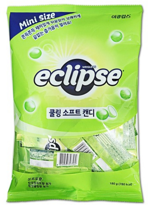 이클립스 쿨링 소프트 캔디 청포도향, 180g, 1개