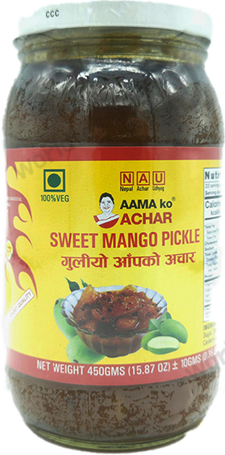 Aama Ko Achar Sweet Mango Pickle 스위트 망고 절임 mitha aam ka achar, 450g, 1개