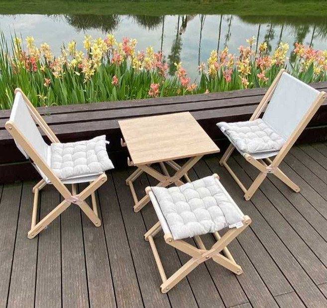 프리미엄 북유럽 야외 접이식 폴딩 테이블 세트 2인 4인 알루미늄 감성 피크닉 캠핑 카페, A04 접이식 원형 테이블