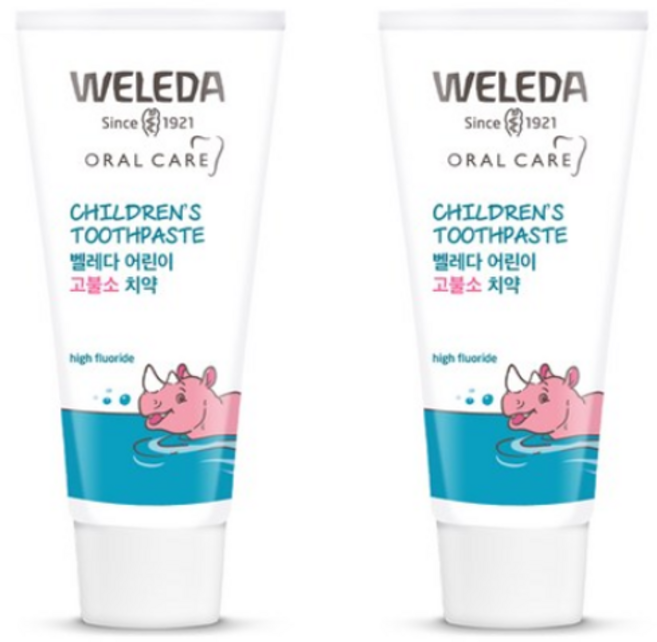 벨레다 고불소 어린이치약, 60g, 2개