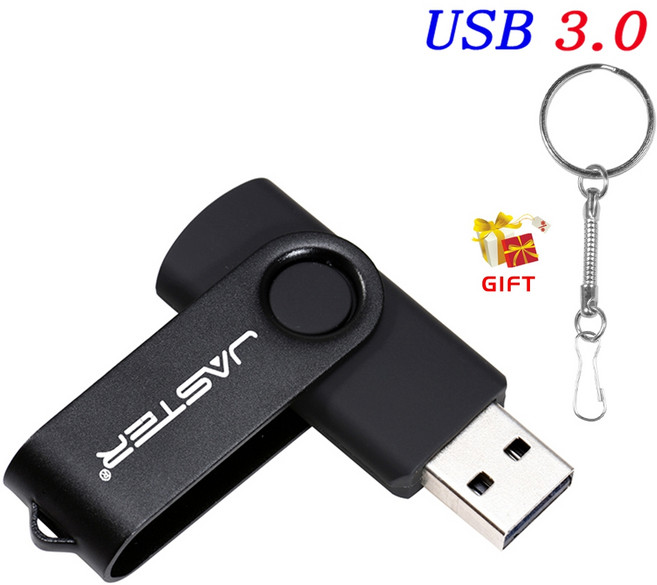 다채로운 USB 3.0 플래시 드라이브 회전식 펜 32GB 키 체인 블랙 메모리 스틱 크리에이티브 비즈니스 선, 1개, 05 Black