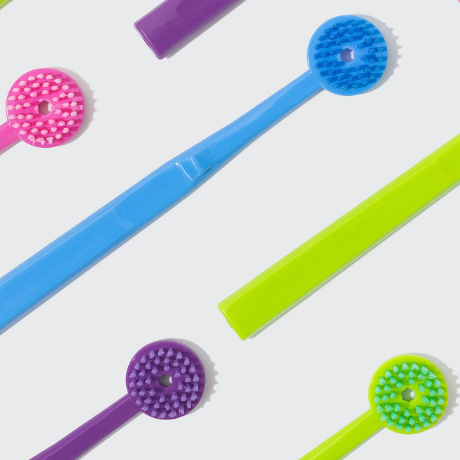 덴타랩 혀클리너 설태제거 입냄새제거 백태제거 혀칫솔 텅브러시 4개셋트, 1개, 10g