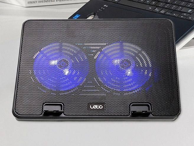 레토 메탈 듀얼쿨러 노트북 거치대 LCS-S01, 블랙 색상, 3개