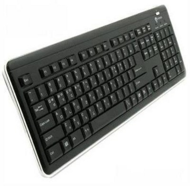 아이락스 i-rocks KR-6170 X-Slim 저소음키보드, 블랙, 제조사축