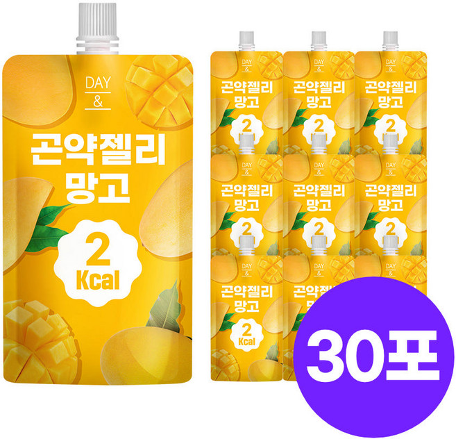 데이앤 2칼로리 곤약젤리 망고, 150g, 30개