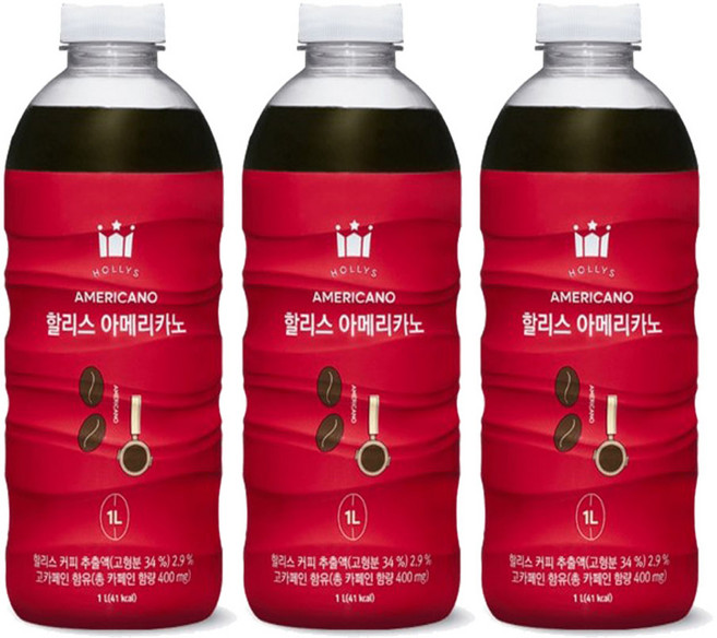 할리스 아메리카노, 1L, 1개입, 4개