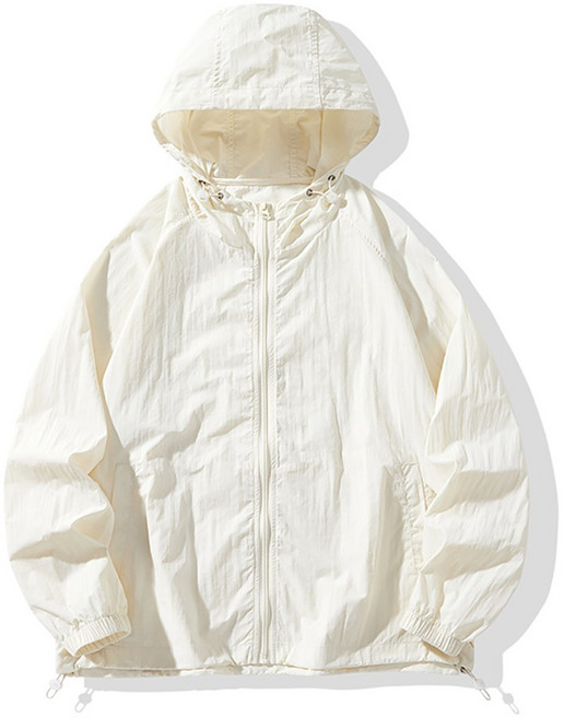 UPPERCUT 공용 라이트웨이트 경량 바람막이 후드 집업 윈드브레이커 자외선차단