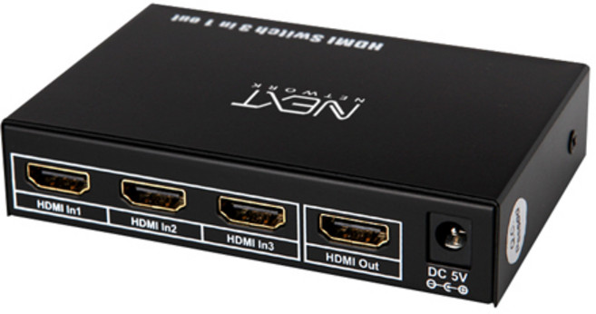 3채널 HDMI1.4 선택기 4K30Hz, 1개