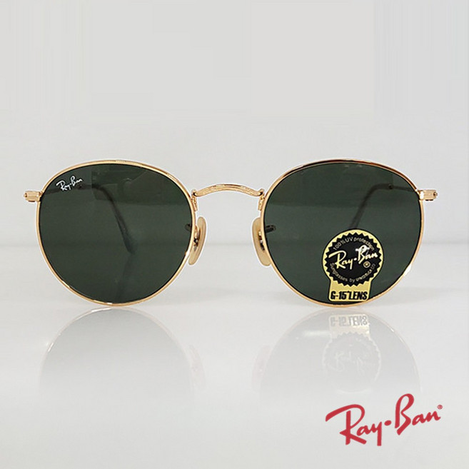 레이밴 RB3447 001 50mm 라운드 메탈 선글라스 rayban
