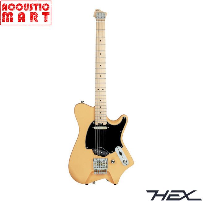 헥스 일렉기타 NT100 S/BSC 무광 버터스카치 입문용 연습용 전자기타 헤드리스