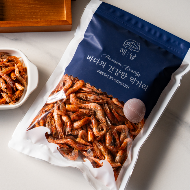 [HACCP 인증] 해날 국산 최상급 말린 고소한 건새우 홍새우, 150g, 1개