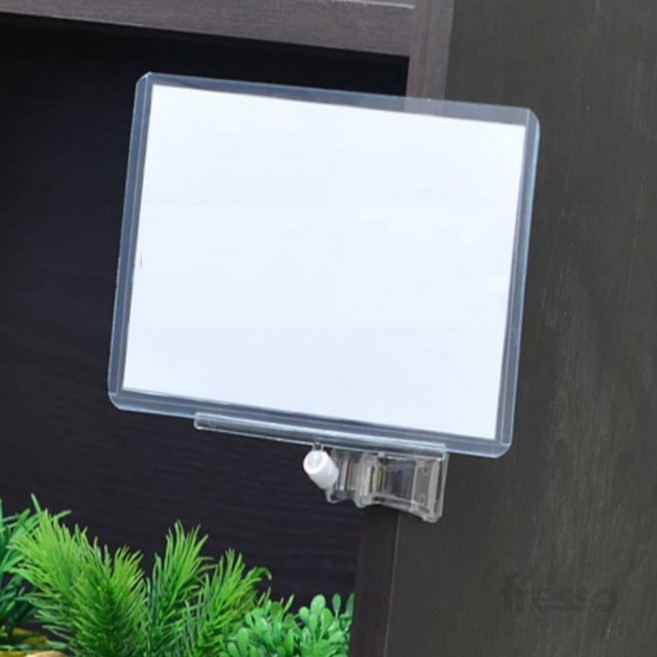 프레소 집게 포켓쇼클립 메모 홍보물 네임텍꽂이 자석쇼클립