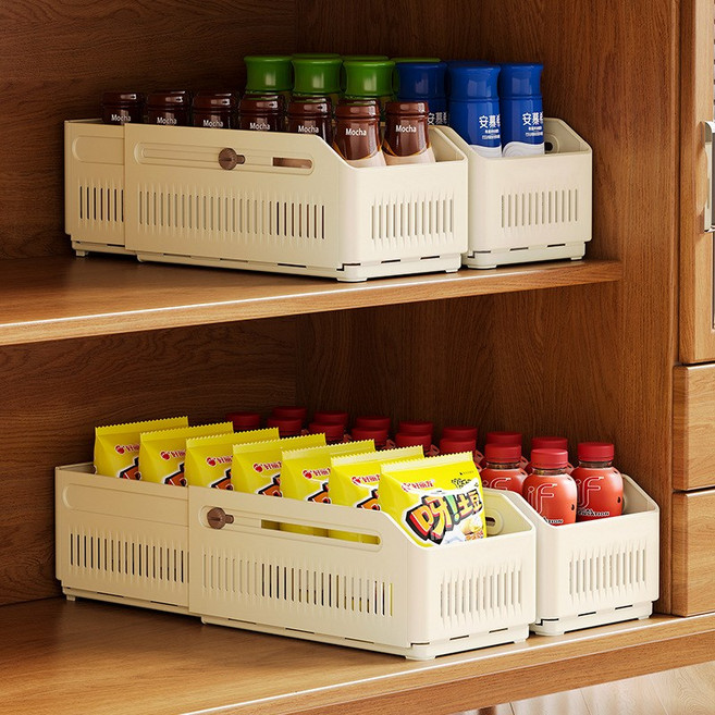 공유기 셋톱박스 벽걸이 수납함 정리함 다용도 정리함, 1개, 크림-S