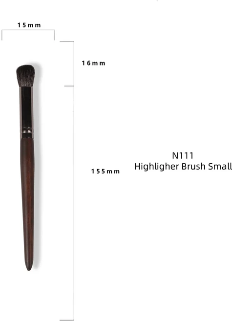 염소털 메이크업 브러쉬 세트: 아이섀도 파운데이션 루스 파우더 블러셔 Comestic Beauty Tools Preminum Q, 01 N111