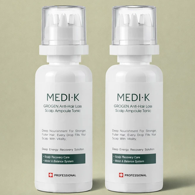 약국입점 메디케이 그로젠 탈모앰플 대용량 150ml 탈모증상완화 기능성 모근영양 헤어토닉 두피쿨링 여성 남성 헤어 에센스, 2개 - 쿠팡