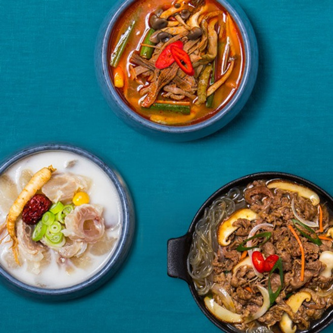 도가니탕 600g x 2팩 + 육개장 600g x 2팩 + 대복 뚝배기불고기 400g x2팩, 없음, 1개