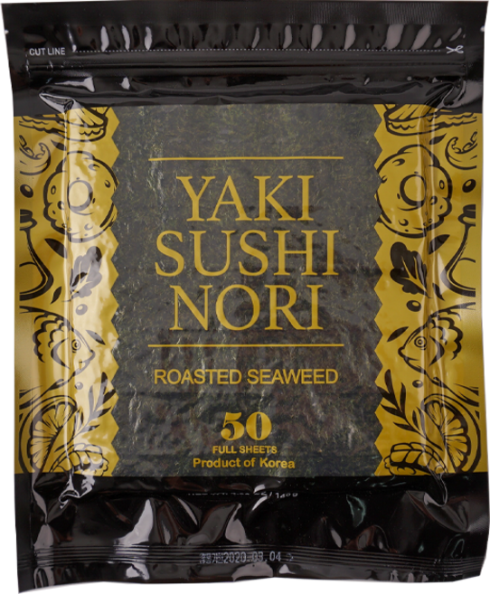 최고집 구운김밥김 (두꺼운 스시용 수출용) gold 50장 지퍼백(무조미), 1개, 단품