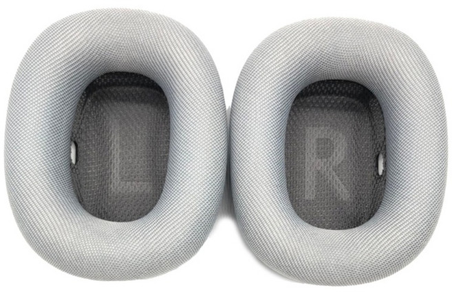 에어팟 맥스 이어쿠션 이어패드 커버 패브릭 메쉬 호환 교체 캡, 실버_패브릭[MAX], 1개