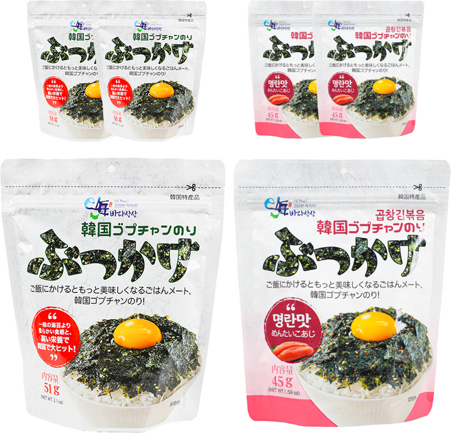 [파시] 곱창김볶음 일반맛3봉+명란맛3봉