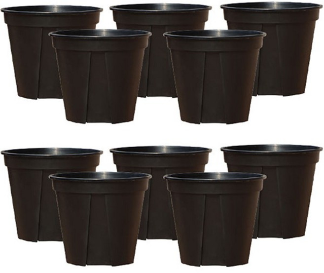 앙플랜트 숨쉬는 슬릿화분 10p, 블랙, 10개