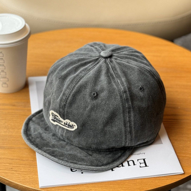 62cm 대두모자 볼캡 숏챙 레트로 야구모자 챙짧은 빅사이즈 소두모자