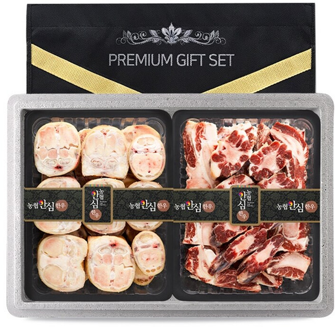 [농협안심한우] 한우보신세트4호 한우꼬리반골2kg+한우우족2kg, 1개, 상세 설명 참조