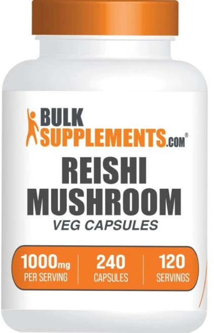 영지버섯 캡슐 - Ganoderma Lucdum 추출물 1000mg 비건 1회 섭취량 2캡슐 240캡슐 1팩 Bulks - 쿠팡