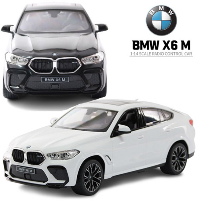 대호토이즈 1:14 BMW X6 M RC카/ 무선 조종, 화이트, 1개