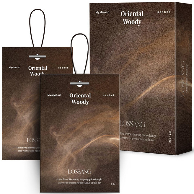 로쌩 퍼퓸 샤쉐 명품 차량용 방향제 걸이형, 오리엔탈 우디, 1세트