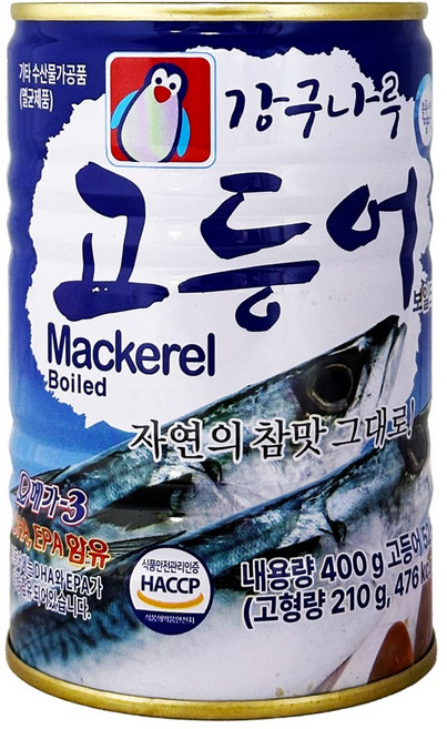 강구나루 고등어통조림, 400g, 12개
