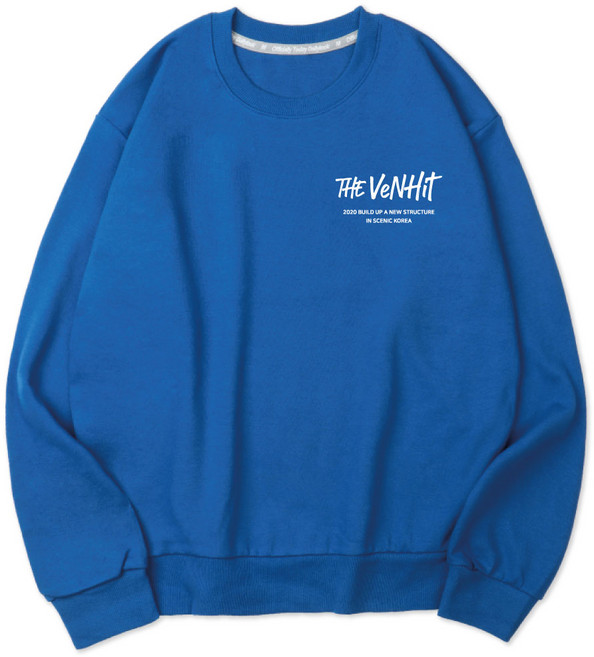 벤힛 남녀공용 세미 오버핏 스트릿 로고 특양면 맨투맨