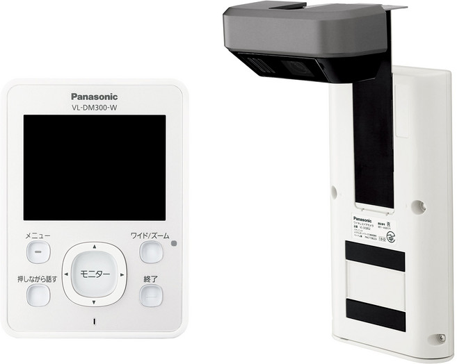 Panasonic + 1 VL-SDM300-W 무선 도어 모니터 도어 모니 화이트 무선 도어 카메라