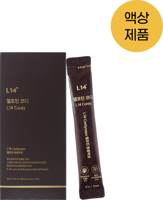 엘포틴 코디 15ml X 15포 [발효동충하초추출물 엘포틴유산균], 15개
