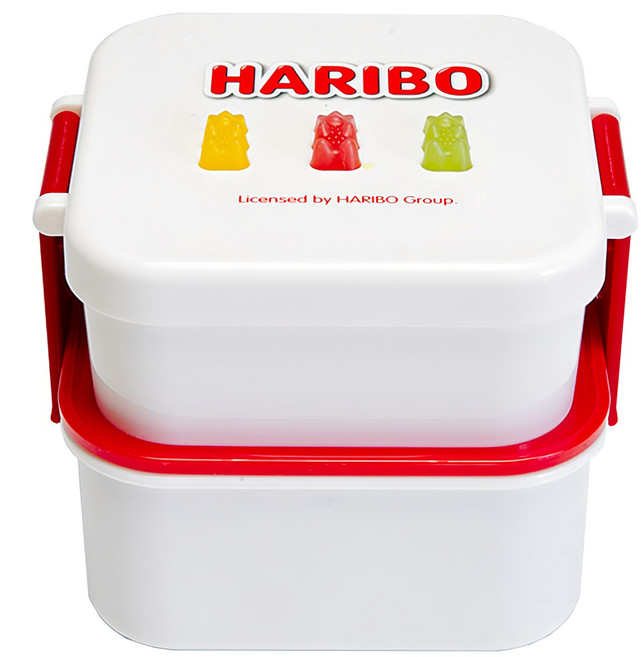 하리보 골드베렌 2단 런치박스, 레드, 1개