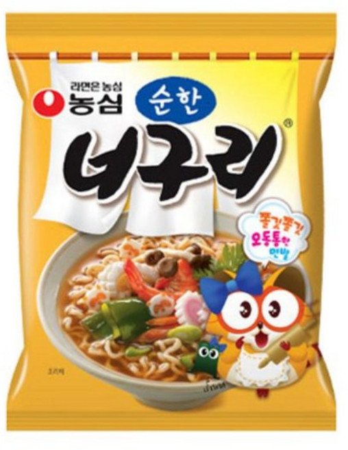 농심 고시원 자취템 야식 순한너구리(120gX40) pc방 만화방 해장, 4개