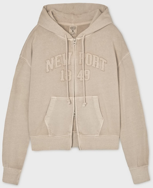 [AK플라자] [후아유] California Dyed Crop Hood Zip-up WHMZF4931F*