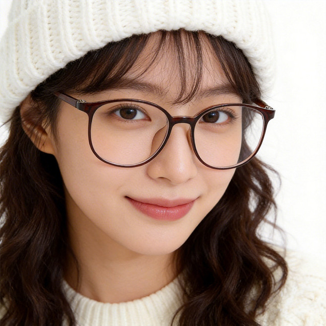 FEISEDY 블루라이트 차단 오벌 TR90 경량 안경 남여공용 Q0006